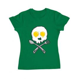 Tricou adler dama eggskull verde mediu