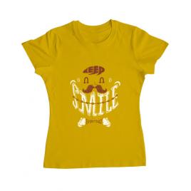 Tricou adler dama keep smile everyday galben