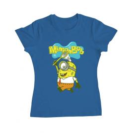 Tricou adler dama minionbob albastru azuriu