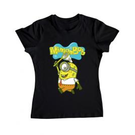 Tricou adler dama minionbob negru