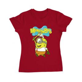 Tricou adler dama minionbob rosu