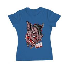 Tricou adler dama pig saw albastru azuriu