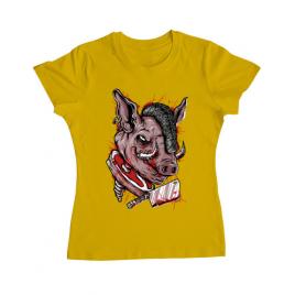 Tricou adler dama pig saw galben