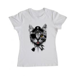 Tricou adler dama piratecat alb