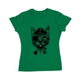 Tricou adler dama piratecat verde mediu