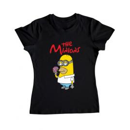 Tricou adler dama the minions negru