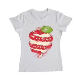 Tricou adler dama you are the apple of my eye alb