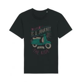 Tricou stanley stella barbat life is a journey enjoy the ride negru