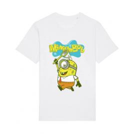 Tricou stanley stella barbat minionbob alb