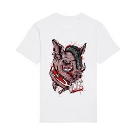 Tricou stanley stella barbat pig saw alb