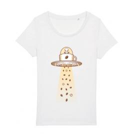 Tricou stanley stella dama alien coffee invasion alb