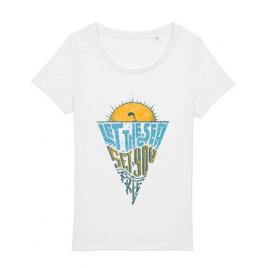 Tricou stanley stella dama let the sea, set you free alb