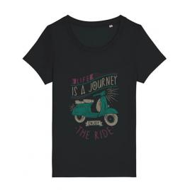 Tricou stanley stella dama life is a journey enjoy the ride negru