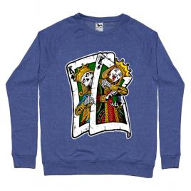 Bluza adler barbat card albastru melanj