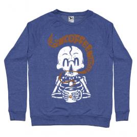 Bluza adler barbat its coffee time albastru melanj