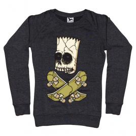 Bluza adler dama death of skateboarder negru melanj