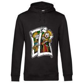 Hoodie barbat cu gluga card negru