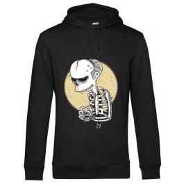Hoodie barbat cu gluga death of grandfather negru