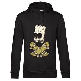 Hoodie barbat cu gluga death of skateboarder negru
