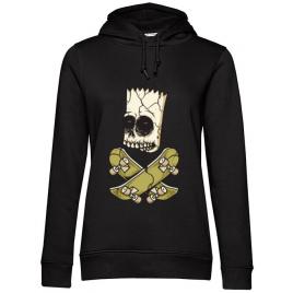 Hoodie dama cu gluga death of skateboarder negru