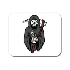 Mousepad personalizat coffee reaper alb