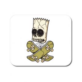 Mousepad personalizat death of skateboarder alb