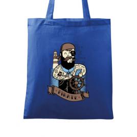 Sacosa din panza adventure of the sea albastru regal