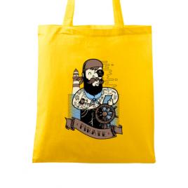 Sacosa din panza adventure of the sea galben