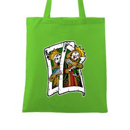 Sacosa din panza card verde mar