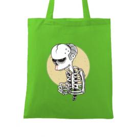 Sacosa din panza death of grandfather verde mar
