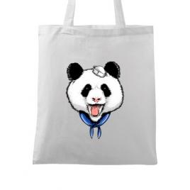 Sacosa din panza panda sailor alb
