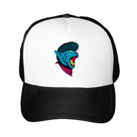 Sapca personalizata cat punk alb