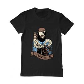 Tricou adler barbat adventure of the sea negru