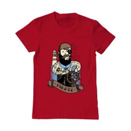 Tricou adler barbat adventure of the sea rosu