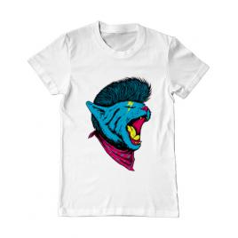 Tricou adler barbat cat punk alb