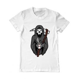 Tricou adler barbat coffee reaper alb