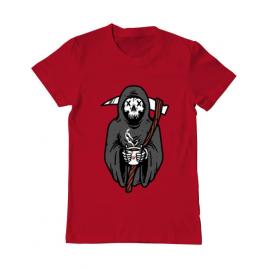 Tricou adler barbat coffee reaper rosu