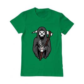 Tricou adler barbat coffee reaper verde mediu