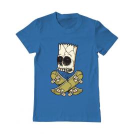 Tricou adler barbat death of skateboarder albastru azuriu