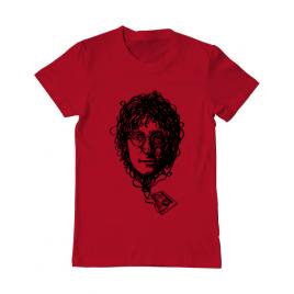 Tricou adler barbat imagine cassette rosu