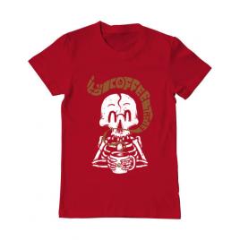 Tricou adler barbat its coffee time rosu