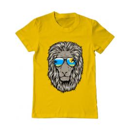 Tricou adler barbat king of summer galben