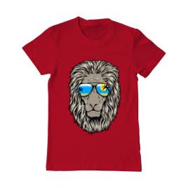 Tricou adler barbat king of summer rosu