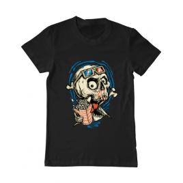 Tricou adler barbat skull movie negru