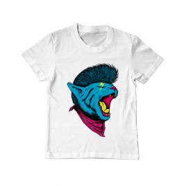 Tricou adler copil cat punk alb