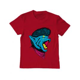 Tricou adler copil cat punk rosu