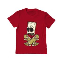 Tricou adler copil death of skateboarder rosu