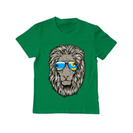 Tricou adler copil king of summer verde mediu