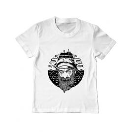 Tricou adler copil old helmsman alb