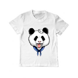 Tricou adler copil panda sailor alb